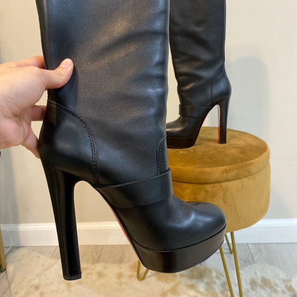 Christian Louboutin Black Knee-high Boots | Size 6.5 - Picture 2 of 3